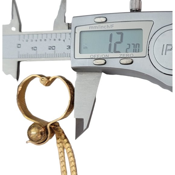 Gold Tone Vintage Ornate Ladies Glove Clip, Clamp E456 - Picture 7 of 8